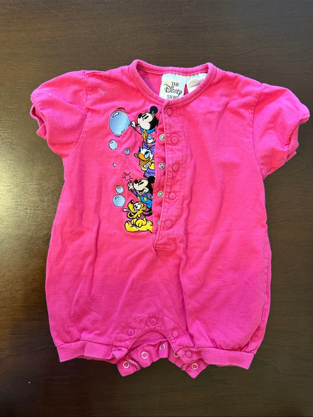 the Disney store | vintage 90’s pink infant mickey romper
